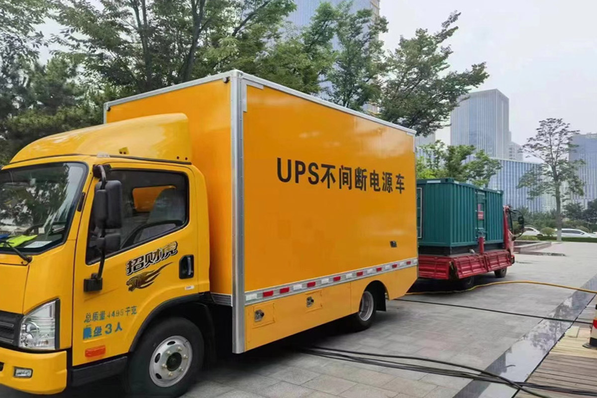 益阳发电机租赁施工现场